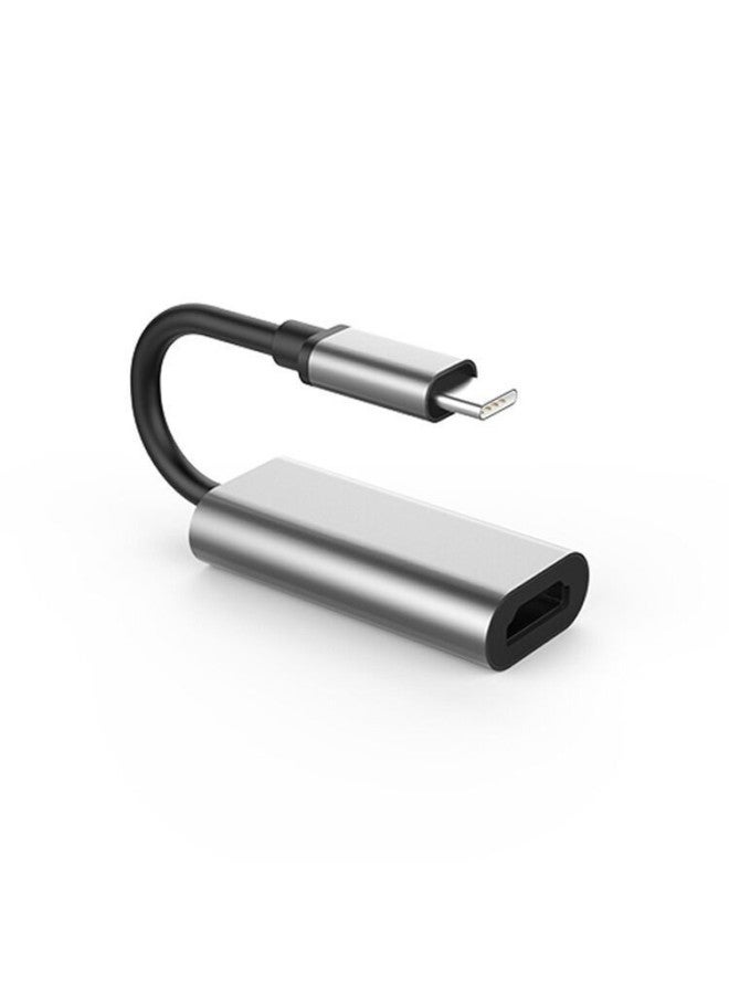 كابل عالي الوضوح من النوع C إلى HDMI للهاتف المحمول وشاشة الكمبيوتر وخط محول جهاز العرض لمشاركة العرض والشحن - اللون: النوع C إلى HDMI 4K 【تسليط الضوء على سبائك الألومنيوم】】 - Image 5